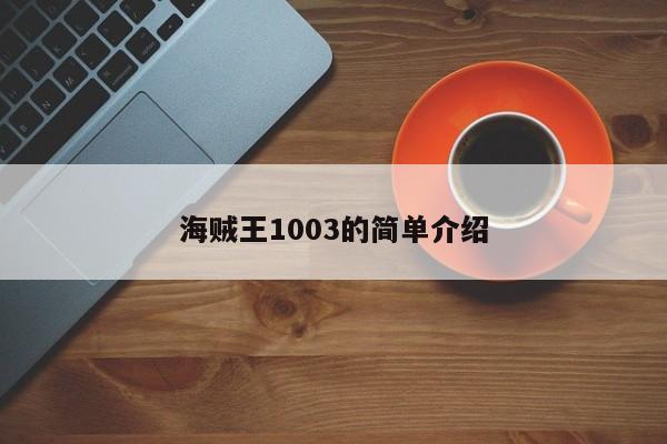 海贼王1003的简单介绍
