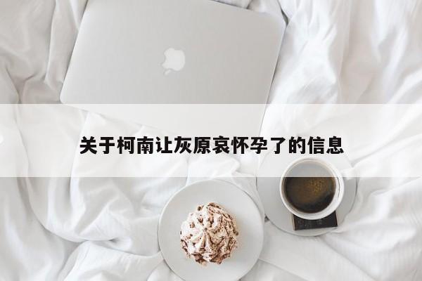 关于柯南让灰原哀怀孕了的信息